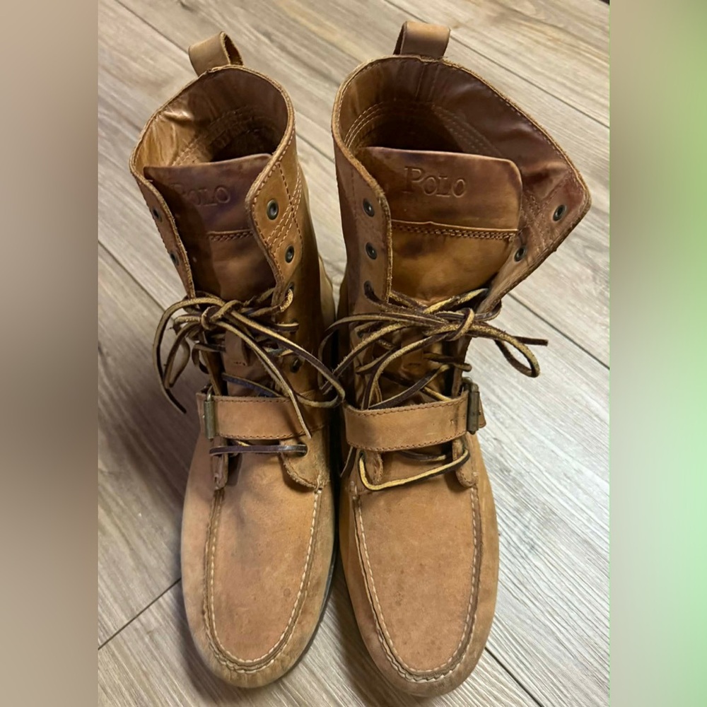 Polo by Ralph Lauren Men's Brown Leather Boots